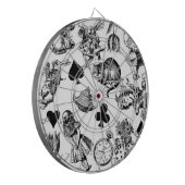 Alice White Rabbit Wonderland Classic Dartbord (Voorkant Links)