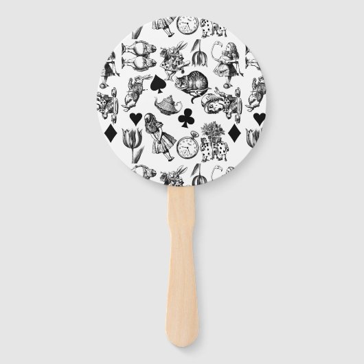 Alice White Rabbit Wonderland Classic Handwaaier (Achterkant)