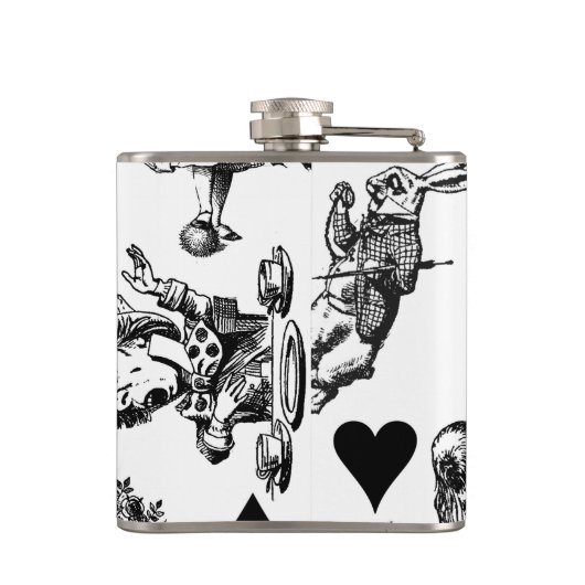 Alice White Rabbit Wonderland Classic Heupfles (Achterkant)