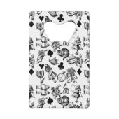 Alice White Rabbit Wonderland Classic Kredietkaart Flessenopener (Voorkant)