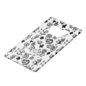 Alice White Rabbit Wonderland Classic Kredietkaart Flessenopener (Voorkant Gekanteld)