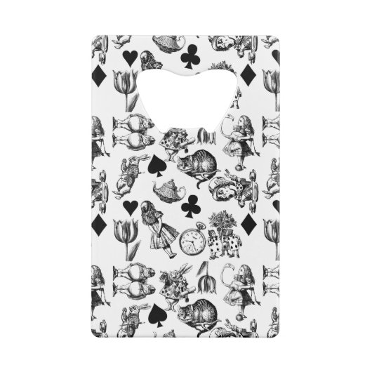Alice White Rabbit Wonderland Classic Kredietkaart Flessenopener (Achterkant)