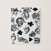 Alice White Rabbit Wonderland Classic Legpuzzel (Verticaal)