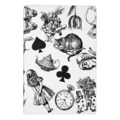 Alice White Rabbit Wonderland Classic Mini Klembord (Achterkant)