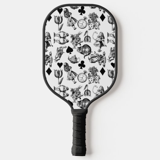 Alice White Rabbit Wonderland Classic Pickleball Paddle (Achterkant)