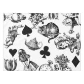 Alice White Rabbit Wonderland Classic Tafelkleed (Voorkant (Horizontaal))