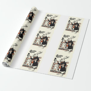 Alice Witte Konijn Klassieke Wonderland  Cadeaupapier