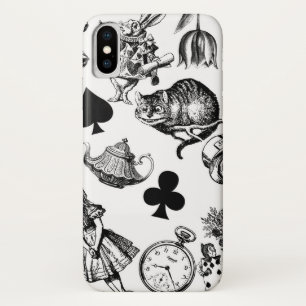 Alice Witte Konijn Wonderland Klassieker iPhone X Hoesje