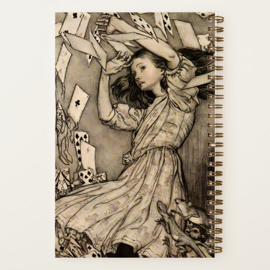 Alice Wonderland Art personnalisé Journal pointill (Verso)
