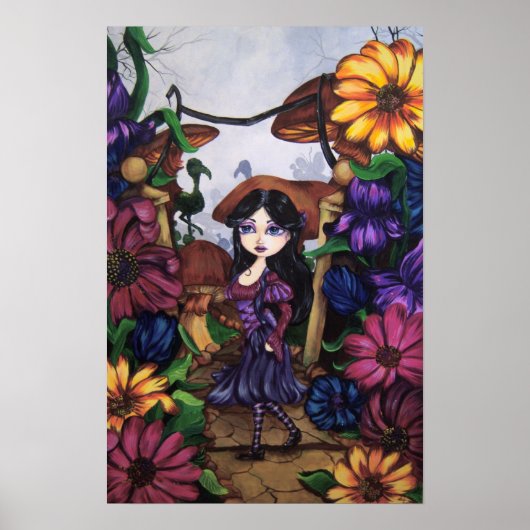 "ALICE" Wonderland Fantasy Art Print (Voorkant)