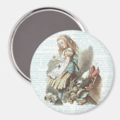 Alice Wonderland Favorieten Boek Pagina Kunst Magneet (Voorkant / Achterkant)