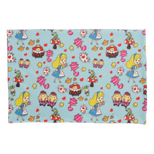 Alice Wonderland Gekke Hoedenmaker Kat Doodle Kuns Kussensloop