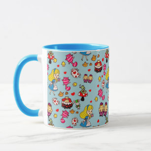 Alice Wonderland Mad Hatter Kat Doodle Kunst door Mok