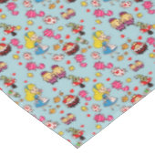 Alice Wonderland Mad Hatter Kat Doodle Kunst door Tafelkleed (Gekanteld)