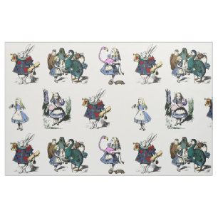 Alice Wonderland White Rabbit LARGE sprookjesboek Stof