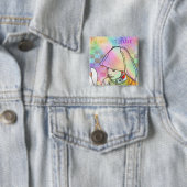 Alice worden vierkante button 5,1 cm (In situ)