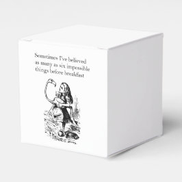 Alice, zes onmogelijke dingen bedankdoosjes