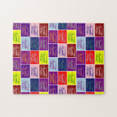 Alice zwemt in een zwembad van tranen pop kunst legpuzzel (Horizontaal)