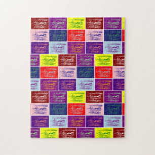 Alice zwemt in een zwembad van tranen pop kunst legpuzzel