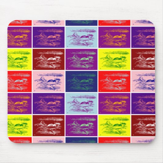 Alice zwemt in een zwembad van tranen pop kunst muismat (Voorkant)