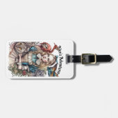 Alice's Adventures (bewerkbare tekst) Bagagelabel (Voorkant horizontaal)