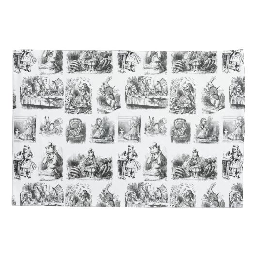  Alice's Adventures in Wonderland Pattern Kussensloop (Achterkant)