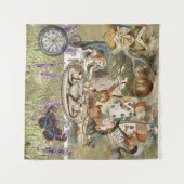Alice's Avonturen in Wonderland Gekke Theepartij Wandkleed (Voorkant (horizontaal))