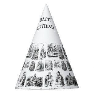 Alice's avonturen in Wonderland patroon Feesthoedjes