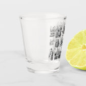 Alice's avonturen in Wonderland Patroon Shot Glas (Links)
