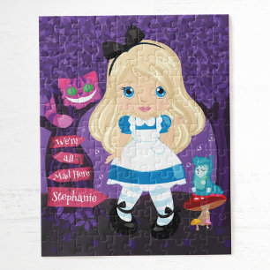 Alice's avonturen in Wonderland Personalized Jigs Legpuzzel
