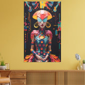 Alice's New Afternoon Tea Party beroemd gemaakt do Canvas Afdruk (Insitu (Woonkamer))