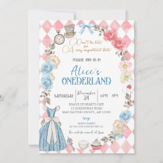 Alice's Onederland, het eerste verjaardagsfeestje Kaart