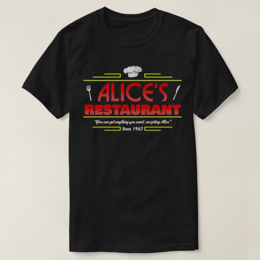 Alices Restaurant T-shirt (Design voorkant)
