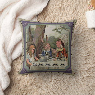Alice's Tea Party Mad Hatter Wonderland Lijst Kussen