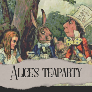 Alice's Tea Party MadHatter Wonderland Briefkaart