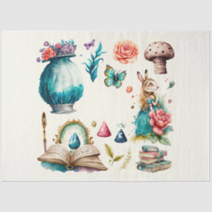 Alice's Thee Feest Serie Ontwerp 8 Tissuepapier