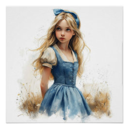 Alice's Whimsy Unleashed beroemd gemaakt door Wond Perfect Poster