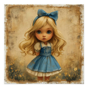 Alice's Whirlwind Adventure: Wonderland Whimsy Perfect Poster