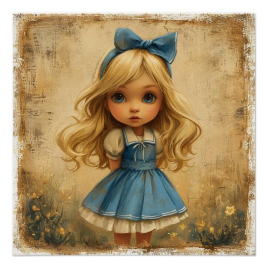 Alice's Whirlwind Adventure: Wonderland Whimsy Perfect Poster (Voorkant)