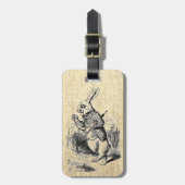 Alice's White Rabbit Illustration Bagagelabel (Voorkant verticaal)