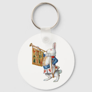 ALICES WHITE RABBIT IN WONDERLAND SLEUTELHANGER