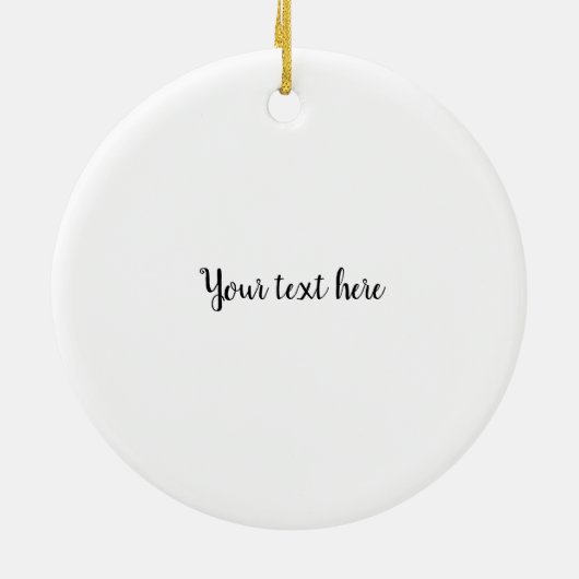 Alice's White Rabbit  Keramisch Ornament (Achterkant)