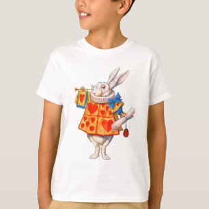 ALICE'S WITTE RABBIT T-SHIRT