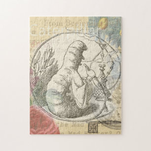 Alice's Wonderland Rups: Originele Tenniel Legpuzzel