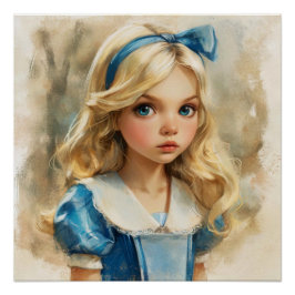 Alice's Wonderland Whimsicaliteit: Wonderland Wond Perfect Poster