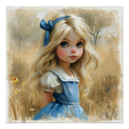 Alice's Wonderland Whirl: Wonderland Grillen Perfect Poster