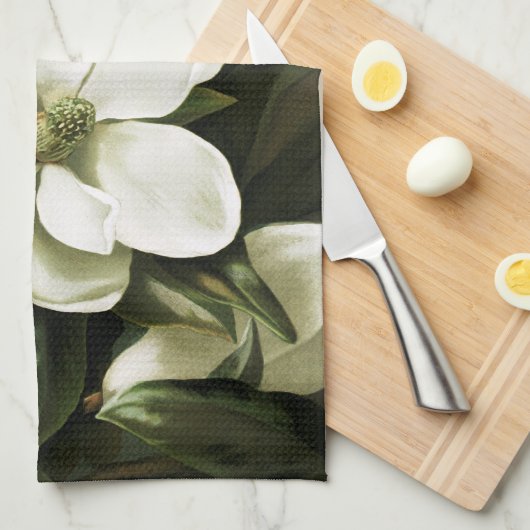 Alicia H. Vogel: Magnolia Grandflora Theedoek (Quarter Fold)