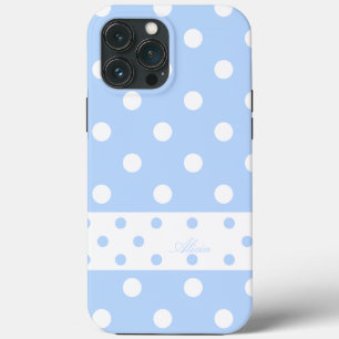Alicia - Pois mignon Pastel coque iphone bleu