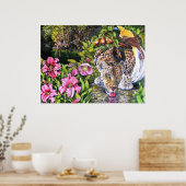 Alidas tuin poster (Keuken)