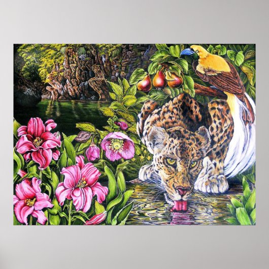 Alidas tuin poster (Voorkant)